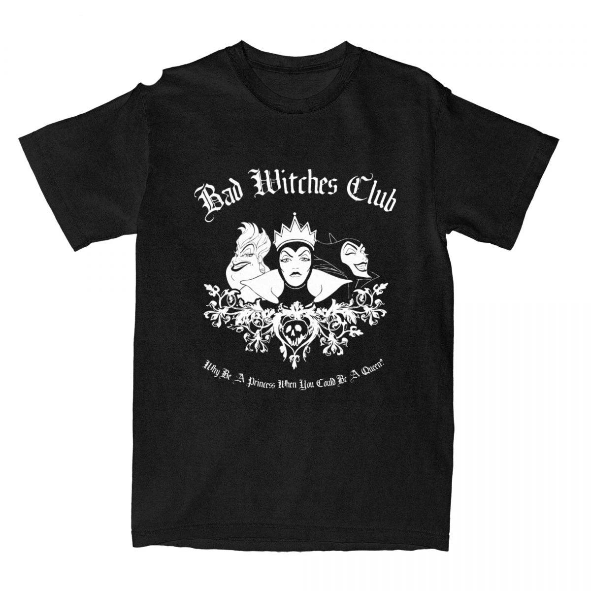 Villains for Men Women T Shirt Bad Witches Club Group Humorous Tees Short Sleeve T-Shirts Pure Cotton Plus Size Clothing - Premium  from Lizard Vigilante - Just $50.99! Shop now at Lizard Vigilante