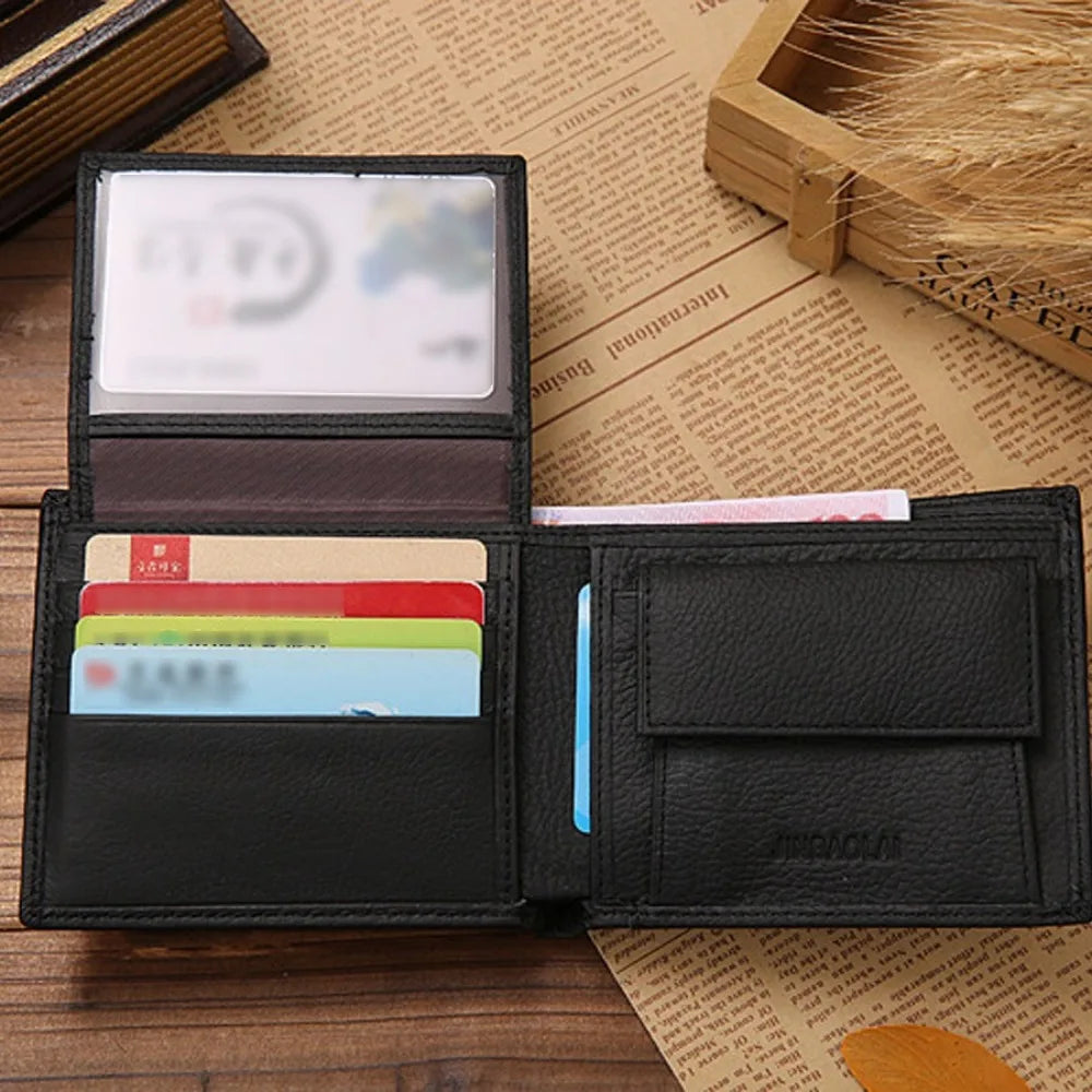 Cowhide Wallet – Genuine Leather Short Wallet For Men