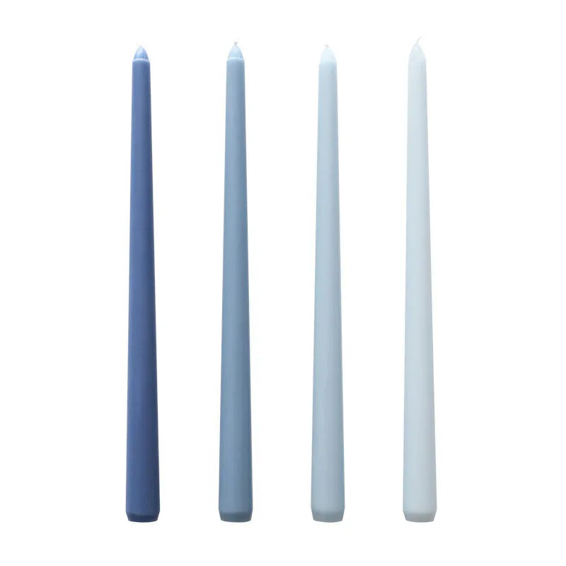 30CM Taper Candle 4 Pack - Home Interior Long Burning Dripless and Smokeless Candles Unscented - Valentines Candles for Home