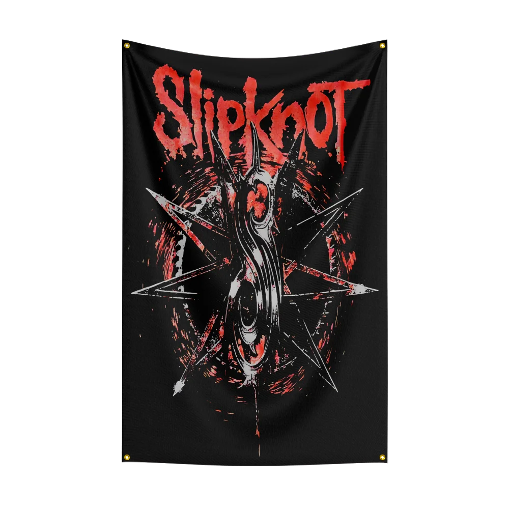 Slipknot Rock Band Flag – 3x5 FT Polyester Indoor & Outdoor Banner for Home, Garage, Room, or Wall Decor - Premium  from Lizard Vigilante - Just $17.99! Shop now at Lizard Vigilante