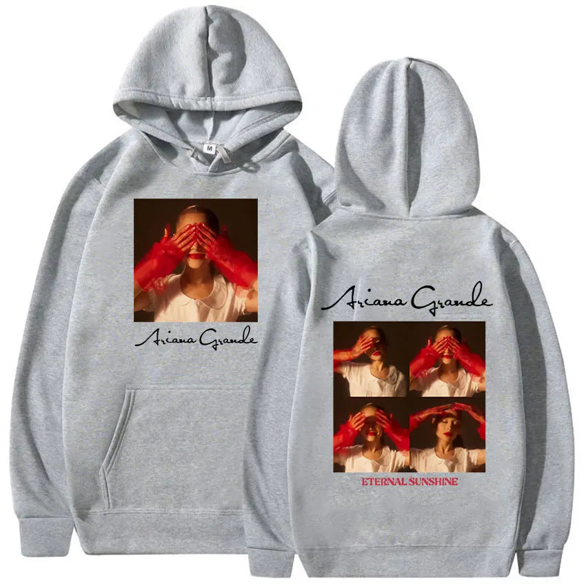 2024 Ariana Grande Eternal Sunshine Tour Oversized Hoodie – Vintage Aesthetic Unisex Hip Hop Sweatshirt - Premium Long-sleeve hoodie from Lizard Vigilante - Just $48.88! Shop now at Lizard Vigilante