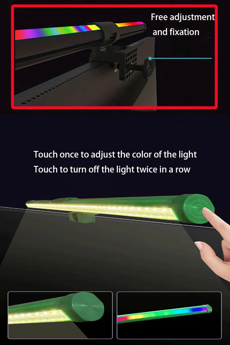 RGB Monitor Light Bar Computer Screen Hanging Lights Atmosphere Table Lamp Reading Night Lights Gaming Monitor Dimming Lights