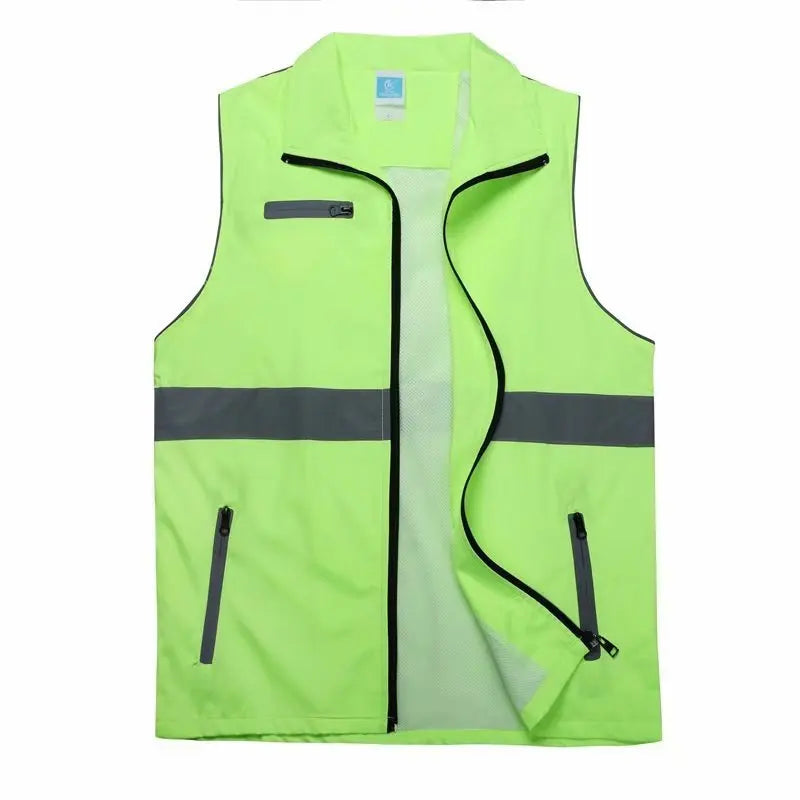 Night Reflective Safety Vest - High Visibility Workwear - Premium vest from Lizard Vigilante - Just $19.88! Shop now at Lizard Vigilante