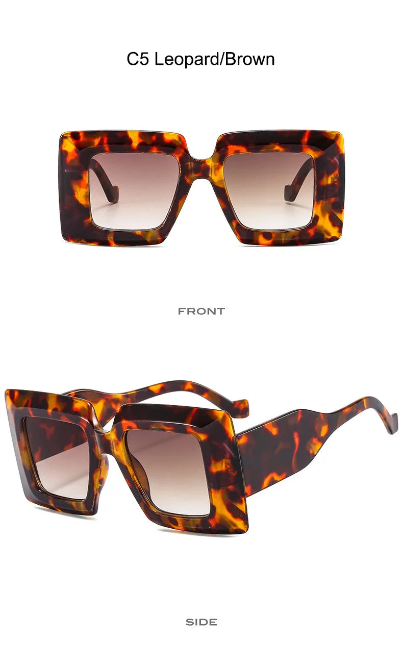 VOLT//BLOK 2025 PunkSquare UV400 Shades — Oversized Futurist Goggle Sunglasses for Women & Men | Cyber-Street Retro Eyewear, Photochromic Anti-Reflective Fashion Bomb - Premium shades from dsers - Just $15.99! Shop now at Lizard Vigilante