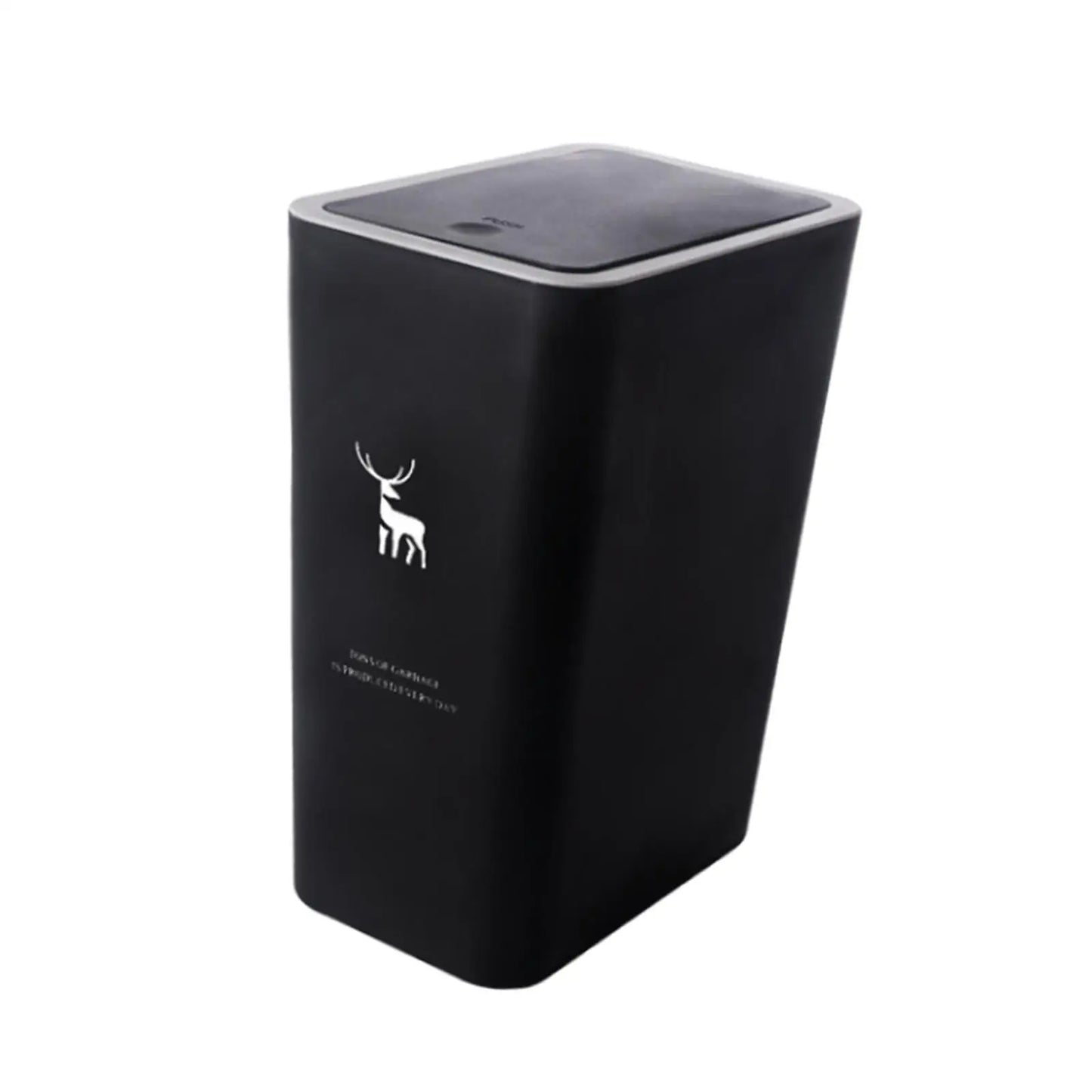 Garbage Can with Lid Household Rubbish Bin for Living Room Craft Room Toilet