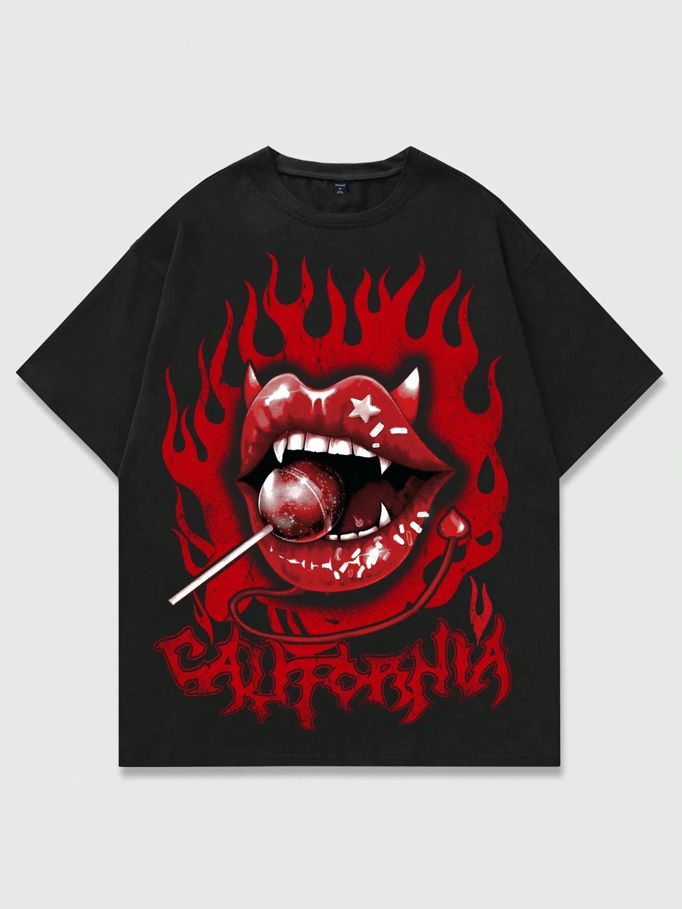 Portrait Pulse: Heavy Metal Vibe Cotton Tee – Big Size Classic Print Streetwear for Men & Women S-4XL - Premium tee from dsers - Just $25.99! Shop now at Lizard Vigilante
