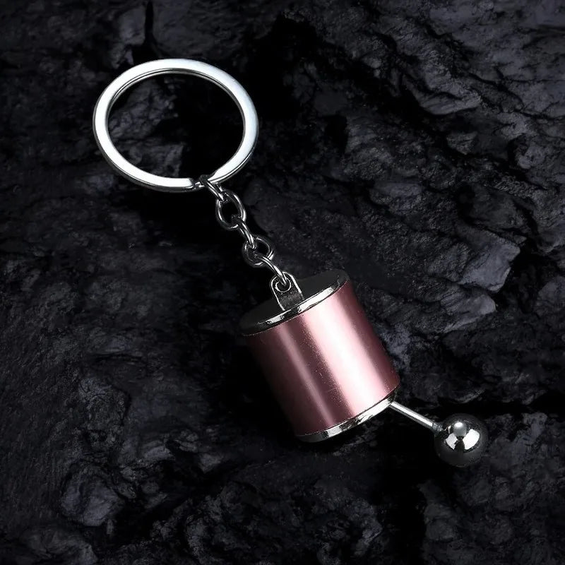Personalized Keychain Creative Metal Mini Car Parts Manual Transmission Auto Keyring Accessories Key Ring Chain Men Lover Gift