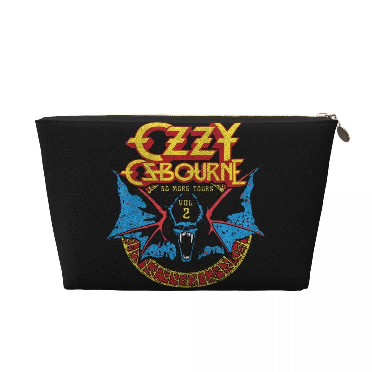 Custom Heavy Metal Rock Ozzy Osbourne Travel Toiletry Bag for Women Makeup Cosmetic Organizer Beauty Storage Dopp Kit - Premium makeup bag from Lizard Vigilante - Just $20.99! Shop now at Lizard Vigilante