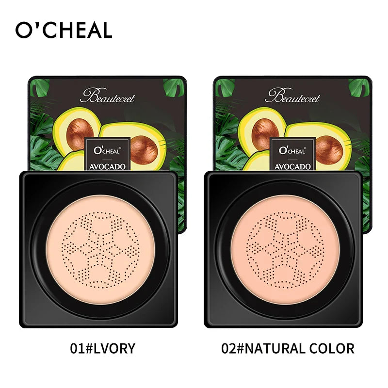 Lightweight Air Cushion Foundation CC Cream Natural Moisturizing Concealer Even Skin Tone Long Lasting Contour Makeup Cosmetics