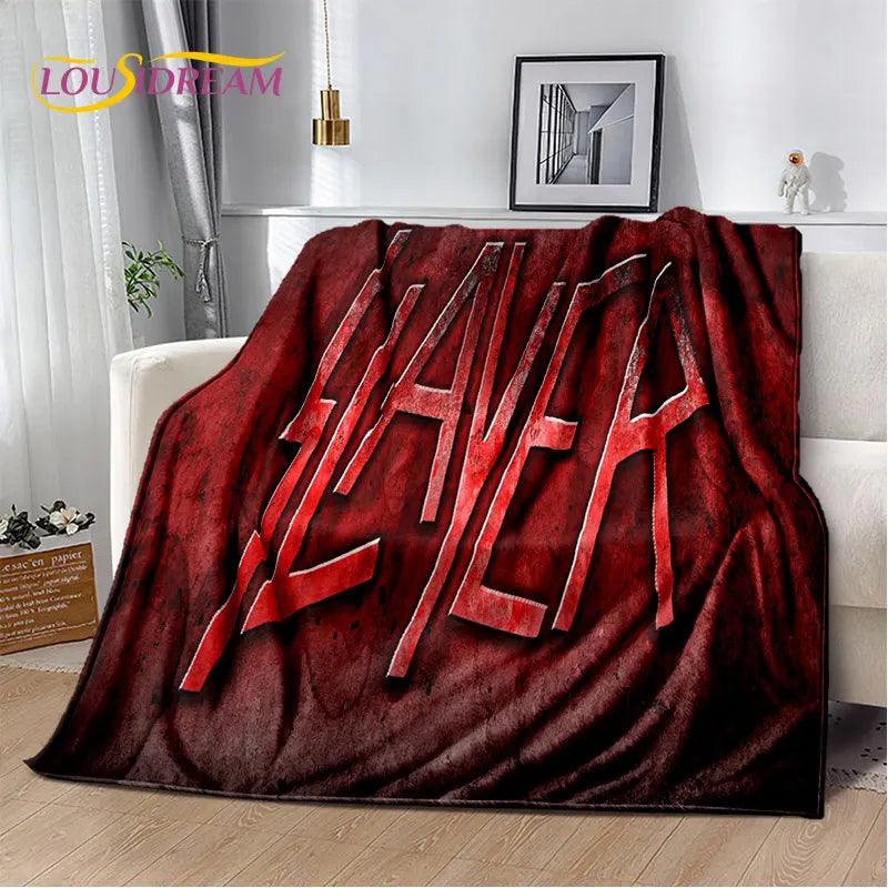 Slayer Heavy Metal Band Soft Plush Blanket,Flannel Blanket Throw Blanket for Living Room Bedroom Bed Sofa Picnic Cover Warm Kids - Lizard Vigilante