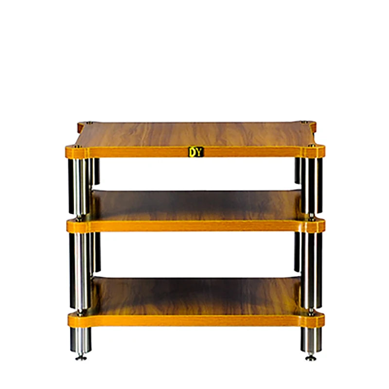 🎶 CHANGELIN Iron Reverb HiFi Audio Rack — Heavy-Duty CD Player, DAC & Amplifier Cabinet with Shock-Absorbing Spikes for Pure Sonic Power