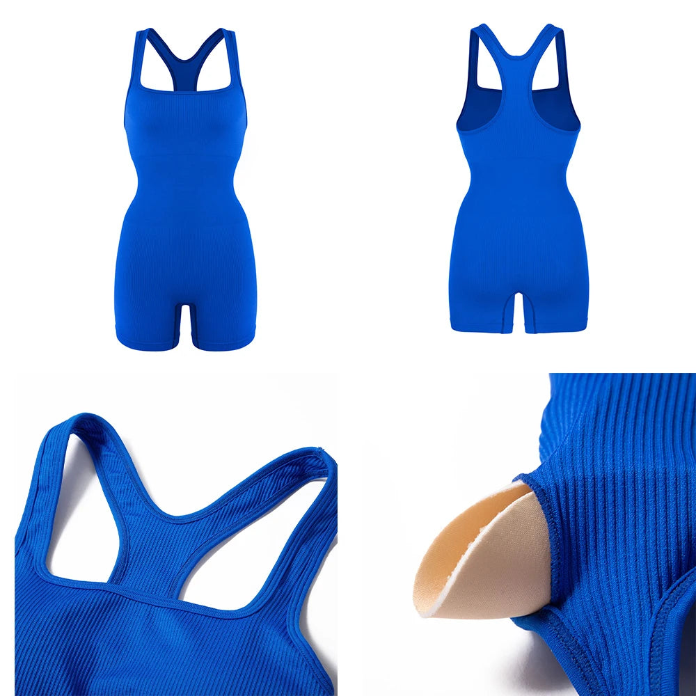 Seamless Bodysuiyts for Women  Contracted Tummy Control Rompers Sexy Sleeveless Backless  Yoga Sets Jumpsuits Women's Clothings - Premium  from Lizard Vigilante - Just $14.99! Shop now at Lizard Vigilante