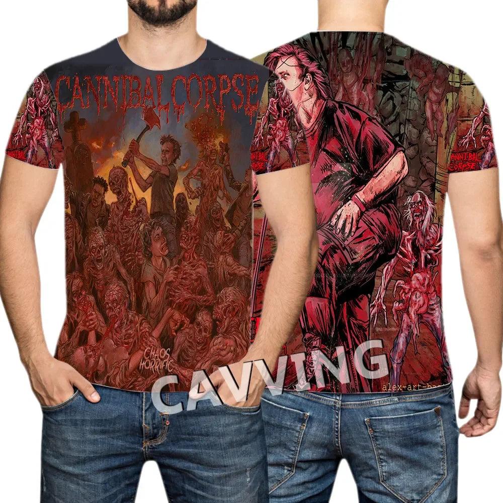 CANNIBAL CORPSE  3D Printed  Casual T-shirts Hip Hop Tee Shirts Harajuku Styles Tops Fashion Clothing  for Women/men - Premium t-shirt from Lizard Vigilante - Just $23.99! Shop now at Lizard Vigilante