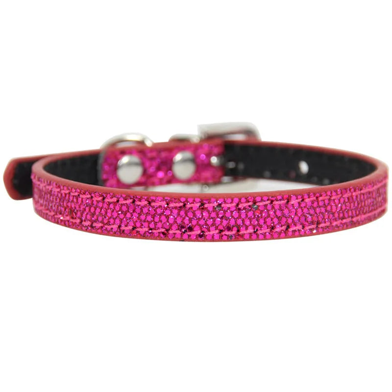 Hot Sale Super Shining Diamond Rhinestone Dog Collar Puppy Baby Dog Cat Collar Leather Strap Kitten Accessories Kitten Puppy Pet Collar - Premium dog collar from Lizard Vigilante - Just $19.99! Shop now at Lizard Vigilante