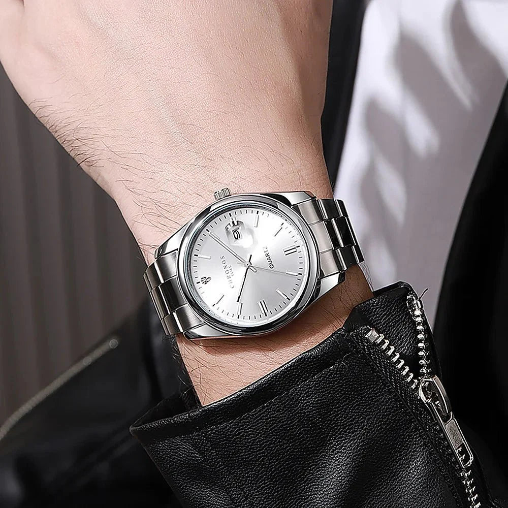 Men's Luxury Quartz Stainless Steel Watch