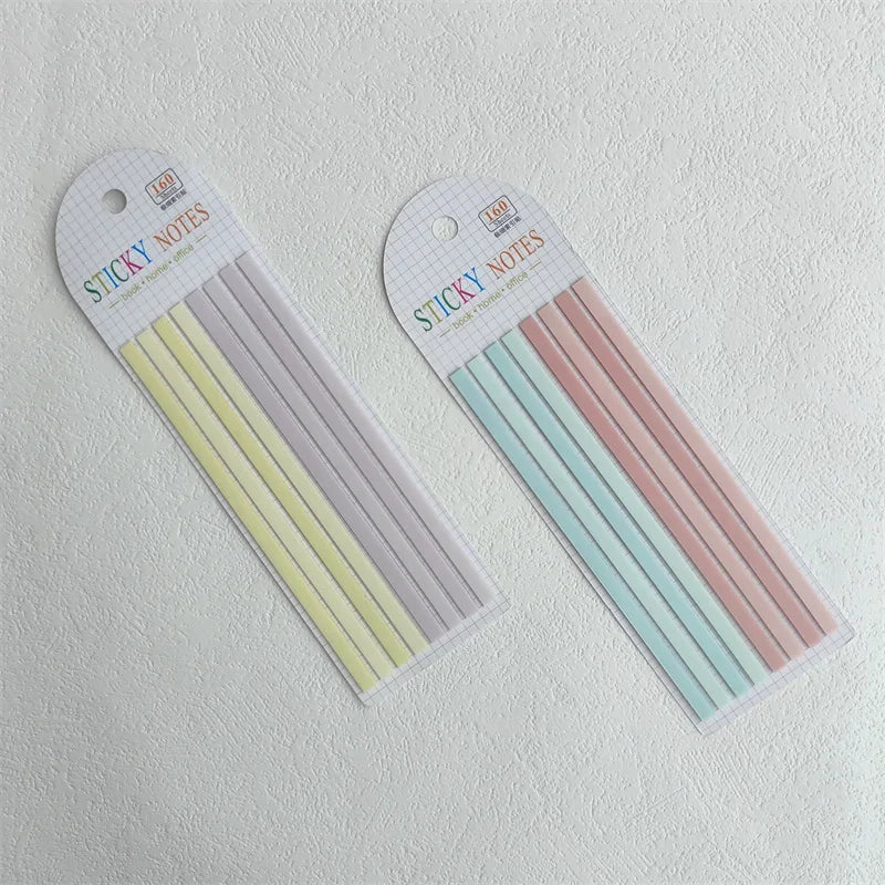 160 Sheets Color Stickers Transparent Fluorescent Index Tabs Flags Stationery Children Gifts  School Office Supplies