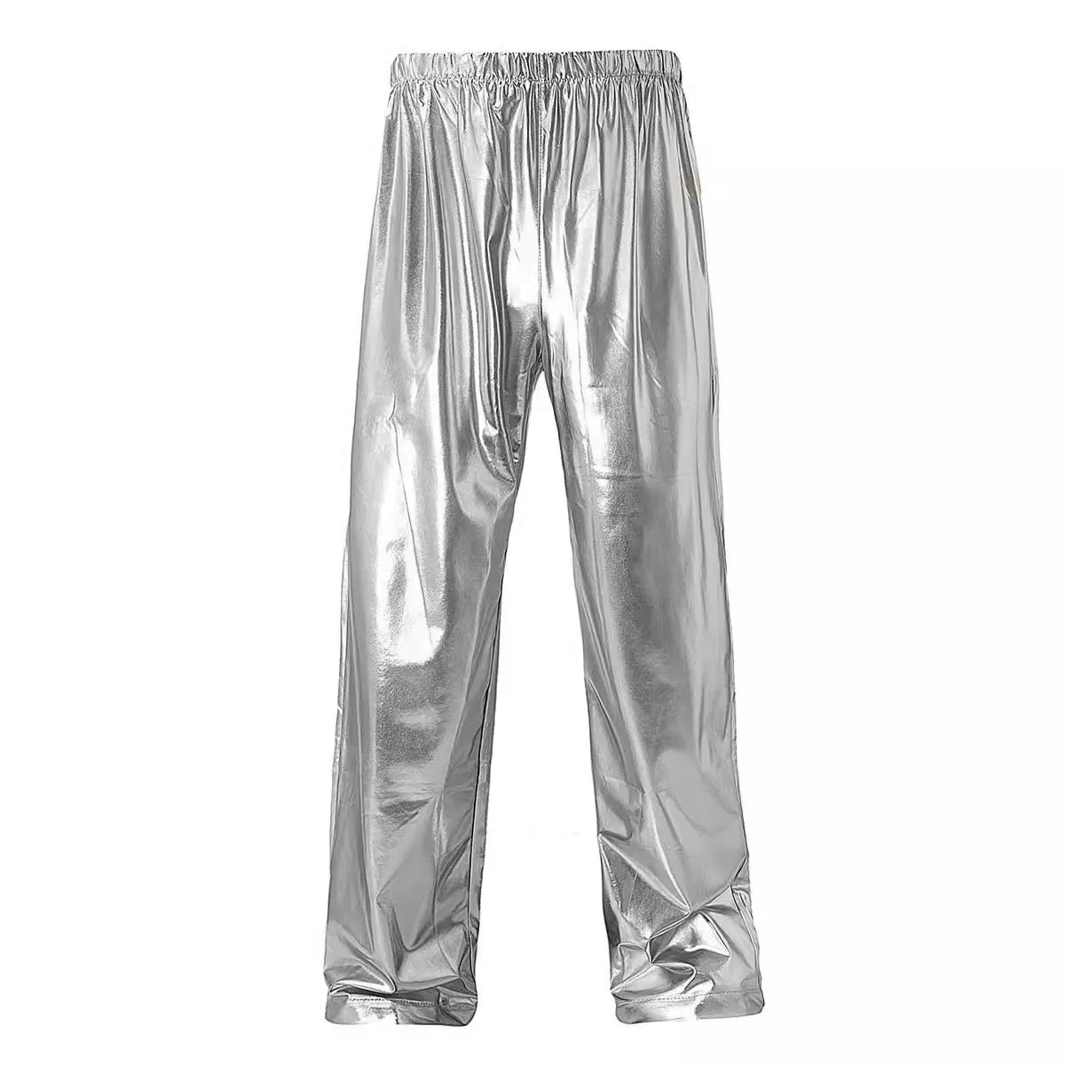 Red Men's Shiny Trousers, Fashion Casual Pants, Gold Blue Green Silver Available Men Pant, Size S,M,L,XL,XXL,3XL - Premium  from Lizard Vigilante - Just $22.99! Shop now at Lizard Vigilante