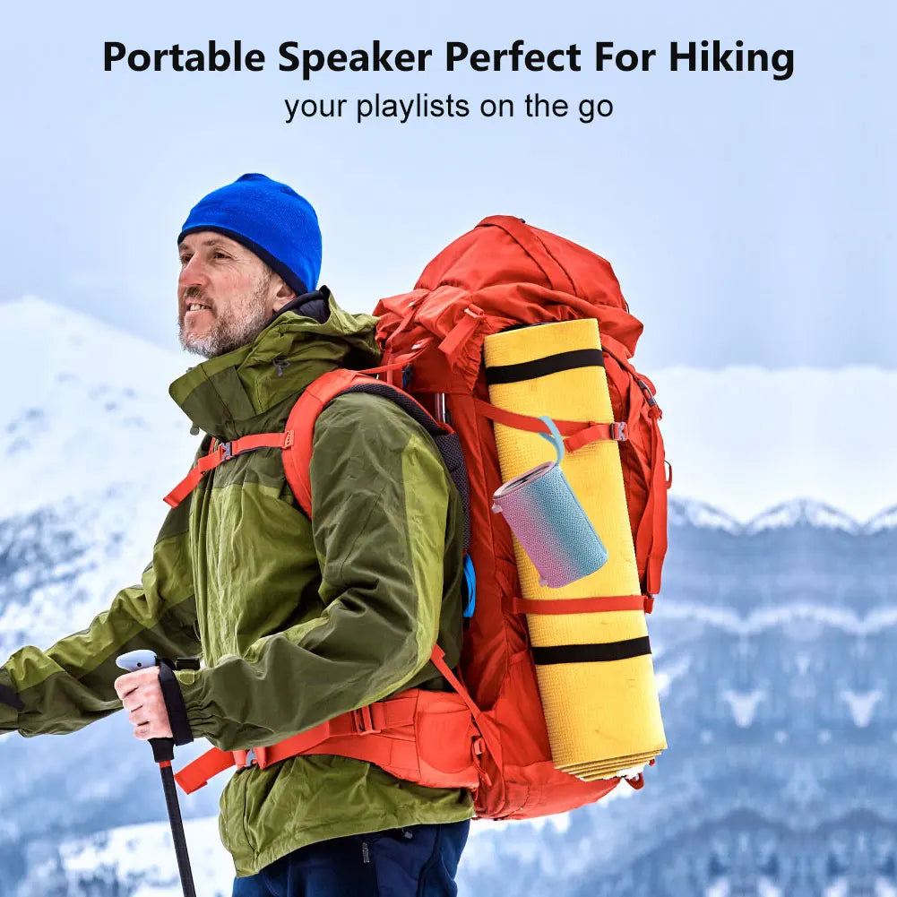 Portable Bluetooth Speakers, PX7 Waterproof Wireless Speaker HD Sound,Up to 12H Playtime, TWS Pairing, For Home/Party/Outdoor