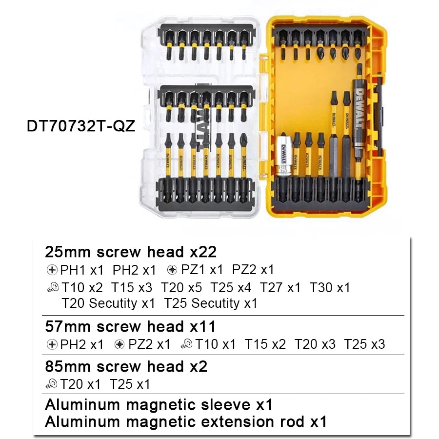 DEWALT DT70734T-QZ 29-Piece Screwdriver Bit Set – CNC Machined Precision with TSTAK Tough Case for Woodworking Pros and DIY Heroes - Premium bit set from Lizard Vigilante - Just $51.08! Shop now at Lizard Vigilante