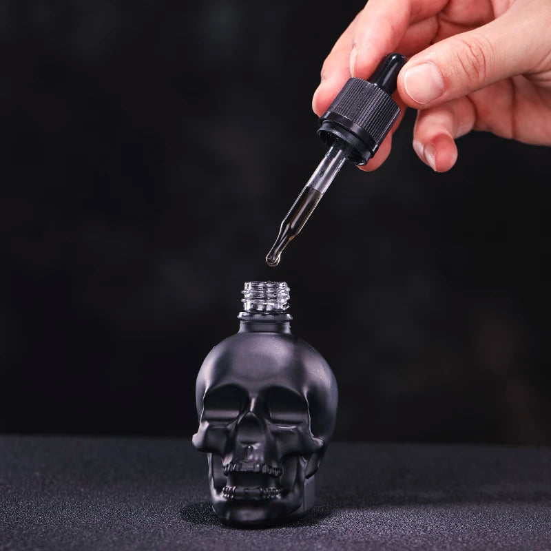 30ml Skull-Shaped Glass Dropper Bottle – Frosted Black E-Liquid & Bitters Bottle with Child Proof Cap, Eco-Friendly, for Bar & Home Use - Premium incense burner plate from Lizard Vigilante - Just $14.44! Shop now at Lizard Vigilante