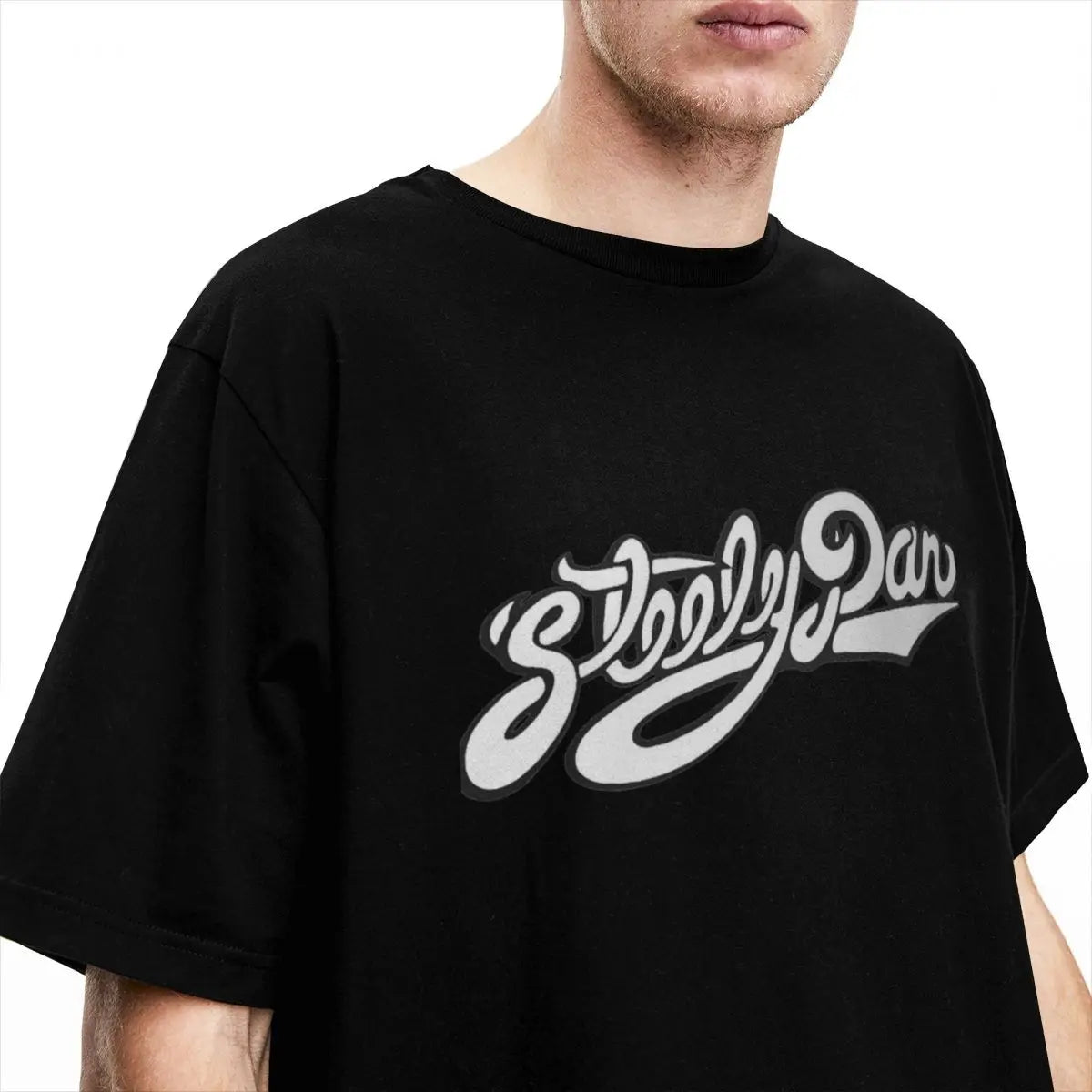 Steely Dan T-Shirt Men Vintage 100% Cotton TShirts Summer O-Neck Hip Hop Tee Shirt Oversized Clothes - Premium T-shirt from Lizard Vigilante - Just $20.99! Shop now at Lizard Vigilante