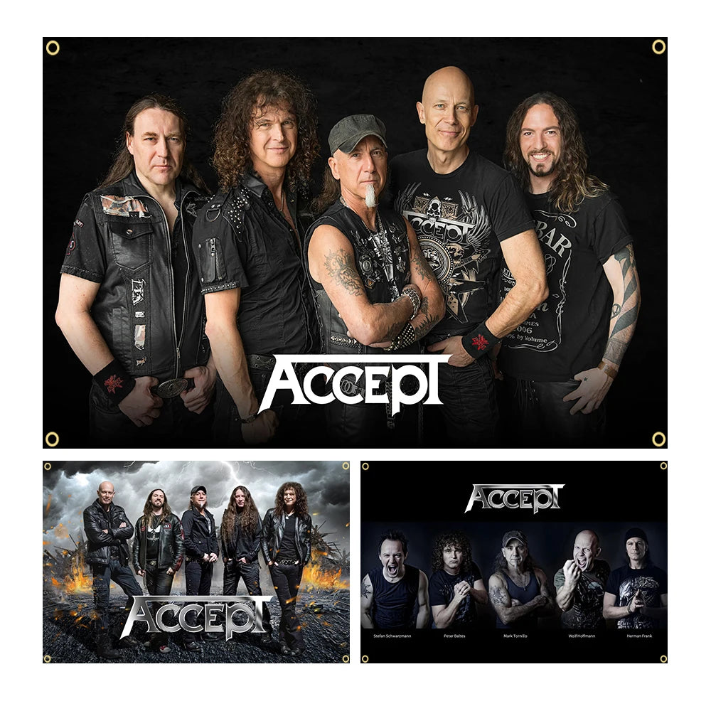 Accept Music Band Heavy Metal Flag – 90x150cm Polyester Poster Banner for Home & Interior Decoration - Premium banner from Lizard Vigilante - Just $11.99! Shop now at Lizard Vigilante