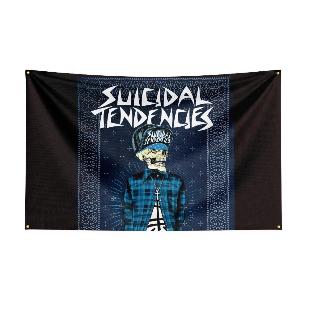 Suicidal Tendencies Thrash Metal Punk Rock Band Flag - 3x5FT Polyester Printed Banner for Bedroom & Outdoor Decoration - Premium banner from Lizard Vigilante - Just $17.99! Shop now at Lizard Vigilante