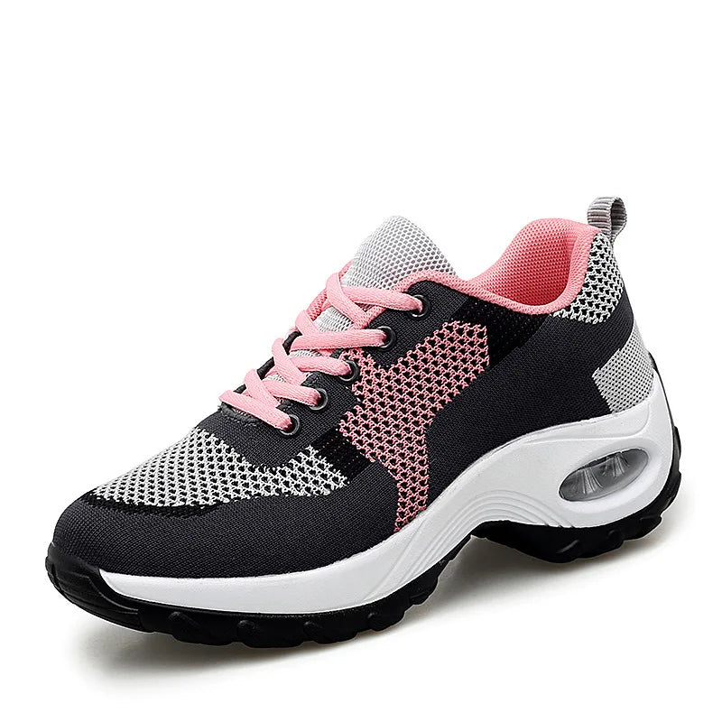 Women's Lightweight Air Cushion Walking Shoes - Breathable Mesh, Casual Sport Shoes for Spring & Autumn - Premium shoes from Lizard Vigilante - Just $48.88! Shop now at Lizard Vigilante