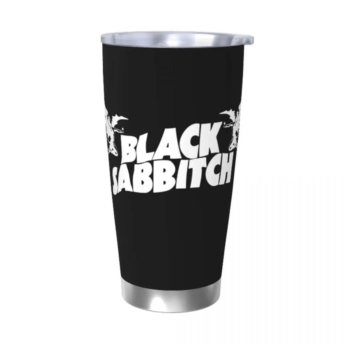 Black Sabbitch Rock Insulated Tumbler with Lid – 20oz Black Vacuum Coffee Mug - Premium Tumblers from Lizard Vigilante - Just $30.88! Shop now at Lizard Vigilante