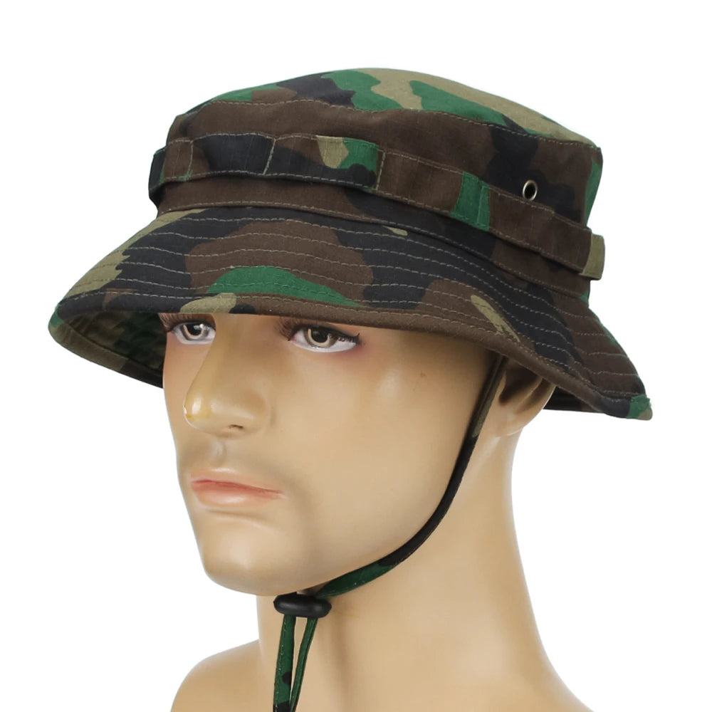 Camouflage Boonie Hat - Packable Outdoor Bucket Hat for Hiking & Fishing - Premium bucket hat from Lizard Vigilante - Just $18.88! Shop now at Lizard Vigilante