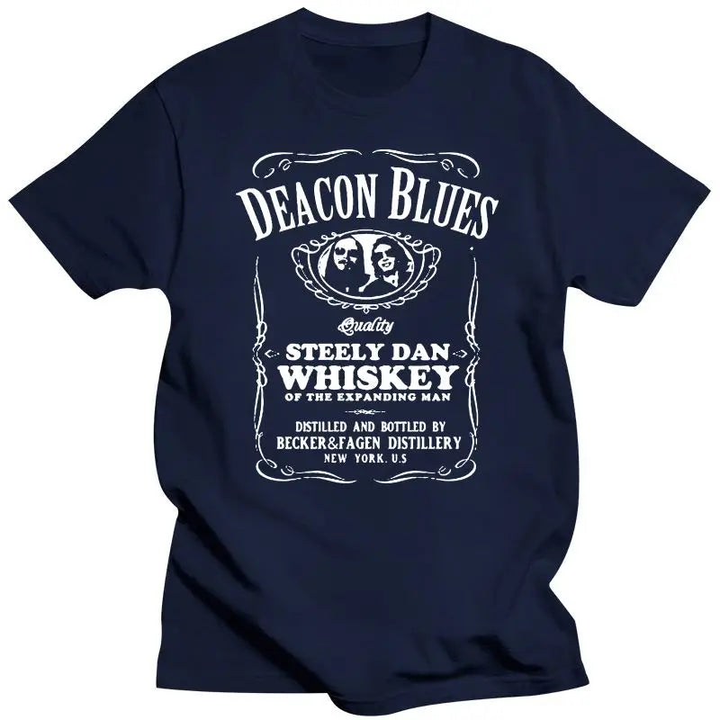 Steely Dan Whiskey Deacon Blues T-Shirt: Classic Retro Design - Premium T-Shirt from Lizard Vigilante - Just $23.89! Shop now at Lizard Vigilante