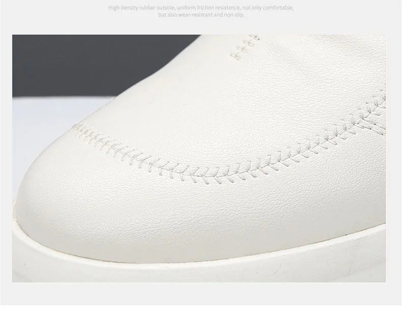 Leather shoes for men in spring new Korean casual leather shoes small white shoes fashionable and trendy breathable driving shoe - Premium  from Lizard Vigilante - Just $22.99! Shop now at Lizard Vigilante