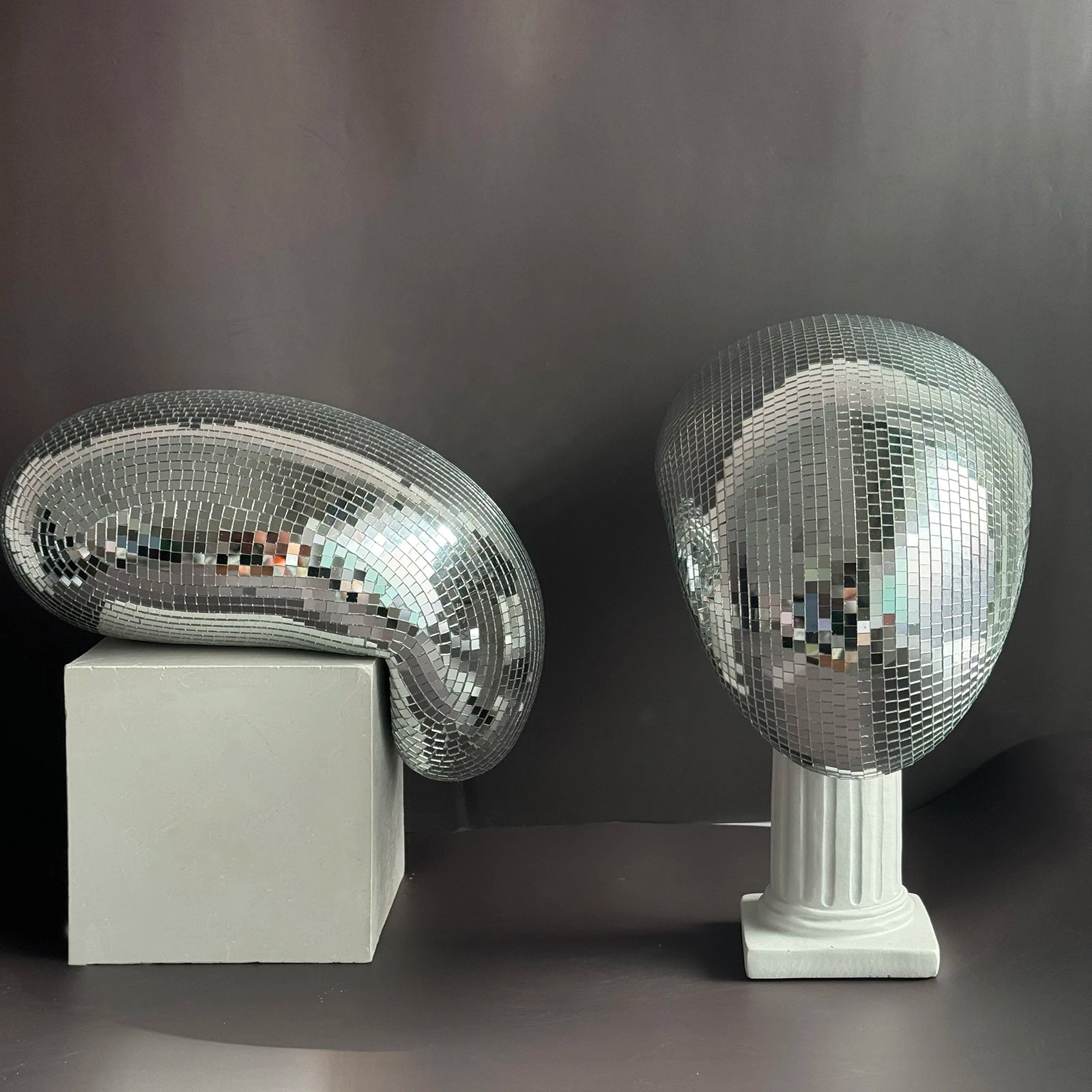 Disco Fever Meltdown: 28cm Silver Melting Mirror Ball – Funky Home Decor That Drips with Style - Premium home decor from Lizard Vigilante - Just $36.66! Shop now at Lizard Vigilante