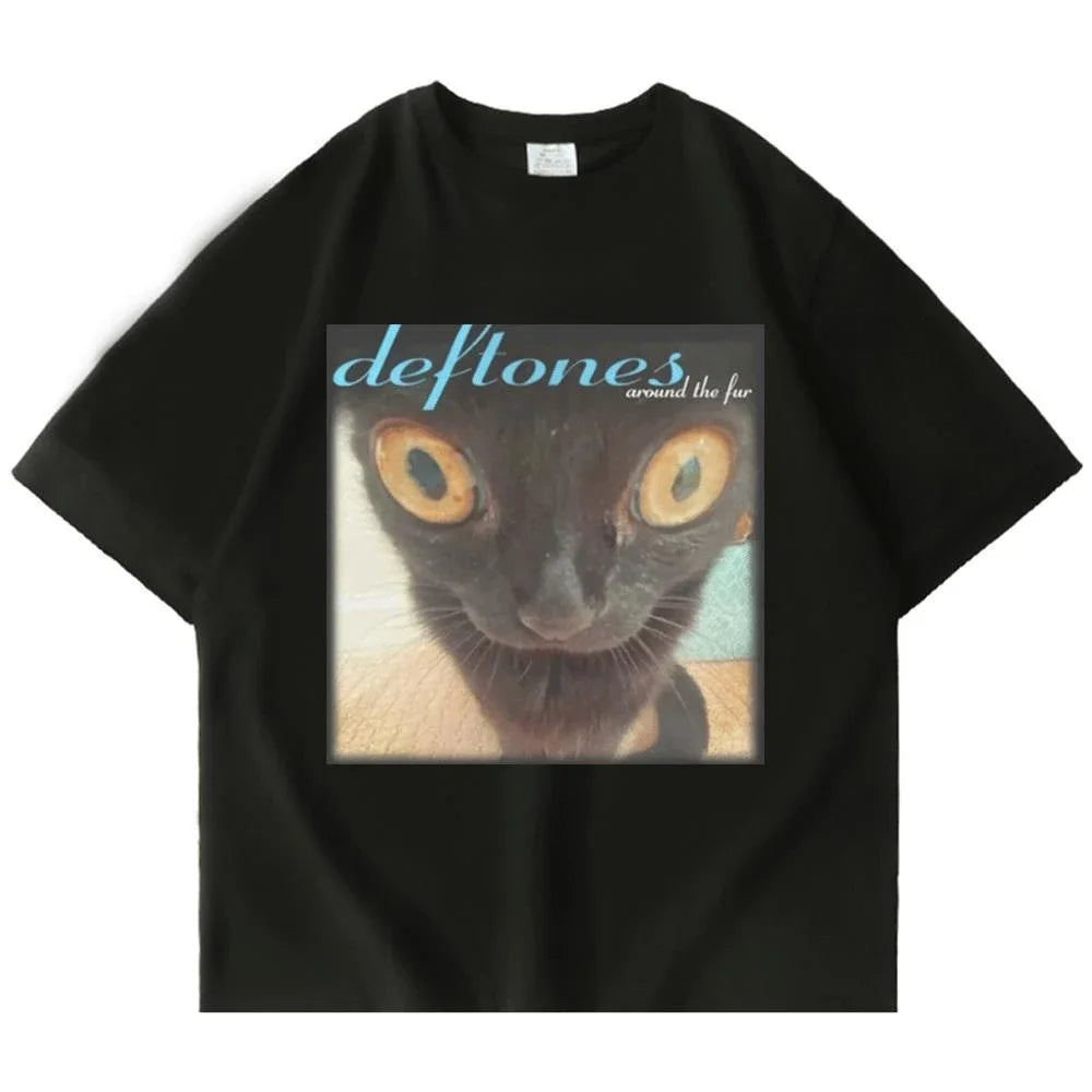 Deftones 2025 Cotton Band T-Shirt – Oversized Hip Hop Rock Tee For Men And Women