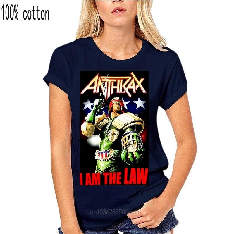 Anthrax JUDGE DREDD I AM THE LAW T-Shirt 2024 Thrash Metal Band - Lizard Vigilante