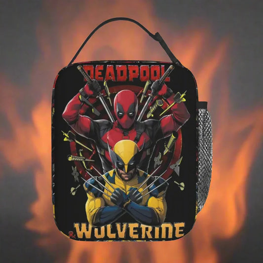 D & W Superhero Lunch Bag – Deadpool-Inspired Leakproof Thermal Meal Tote for Men, Women, Office, and Picnic Adventures - Premium lunch bag from Lizard Vigilante - Just $23.88! Shop now at Lizard Vigilante