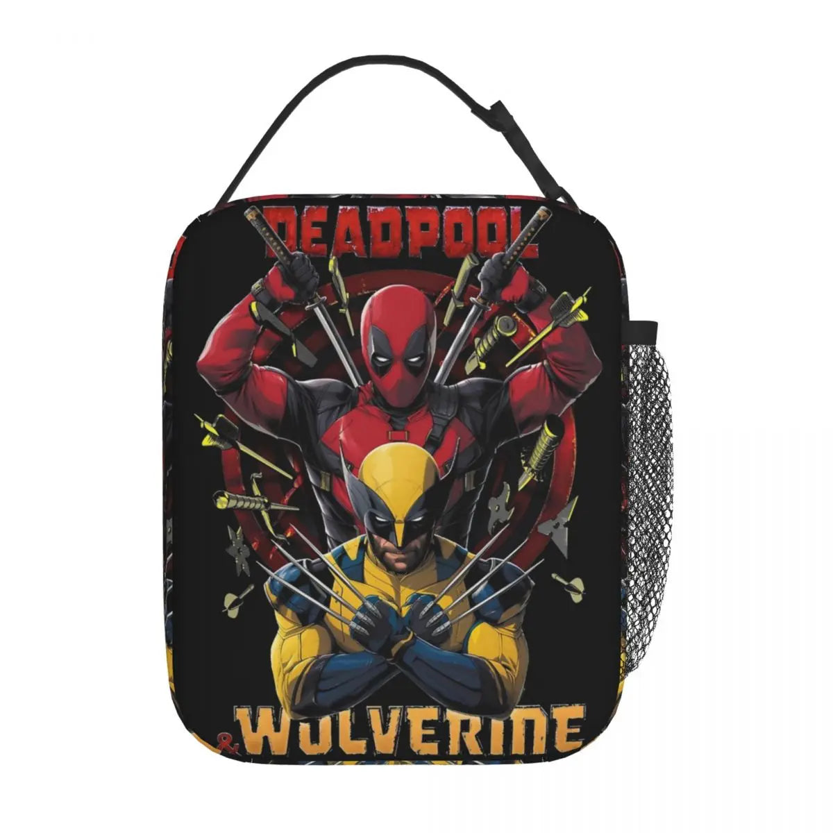 D & W Superhero Lunch Bag – Deadpool-Inspired Leakproof Thermal Meal Tote for Men, Women, Office, and Picnic Adventures - Premium lunch bag from Lizard Vigilante - Just $23.88! Shop now at Lizard Vigilante