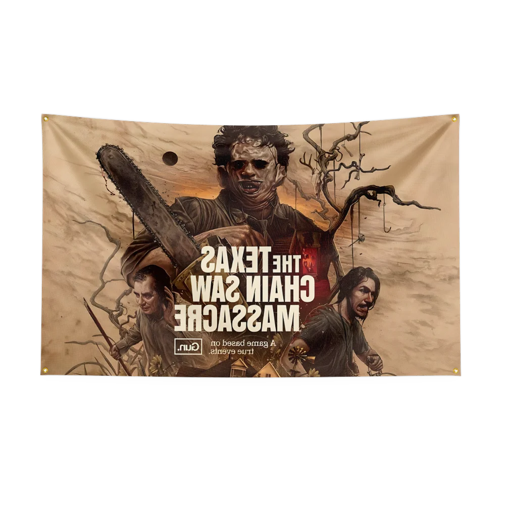 Texas Chainsaw Massacre Flag - 3x5 Ft Classic Horror Movie Banner, Halloween Wall Decor, Polyester Hanging Poster - Premium flag from Lizard Vigilante - Just $15.99! Shop now at Lizard Vigilante