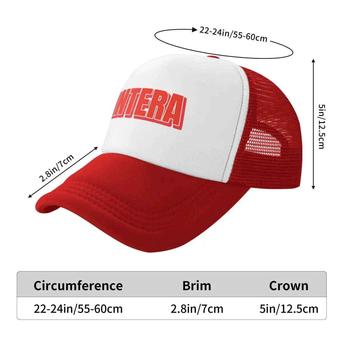 Pantera Rock Music Band Mesh Baseball Cap Men Women Hip-Hop Sun Hat Heavy Metal Hat Breathable Snapback Cap Summer Trucker Hats - Lizard Vigilante