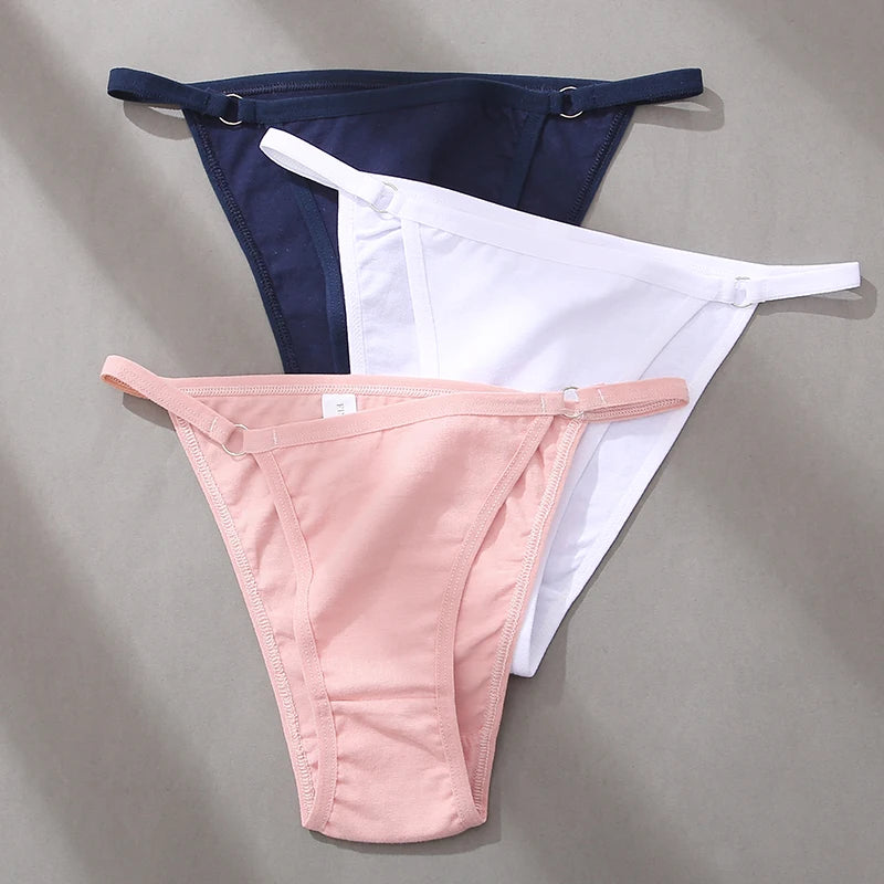 FINETOO 3-Pack Women's Cotton Low Waist Bikini Briefs – Everyday Comfort Meets Effortless Style – Soft, Stretchy, and Full of Attitude - Premium bikini briefs from Lizard Vigilante - Just $9.99! Shop now at Lizard Vigilante