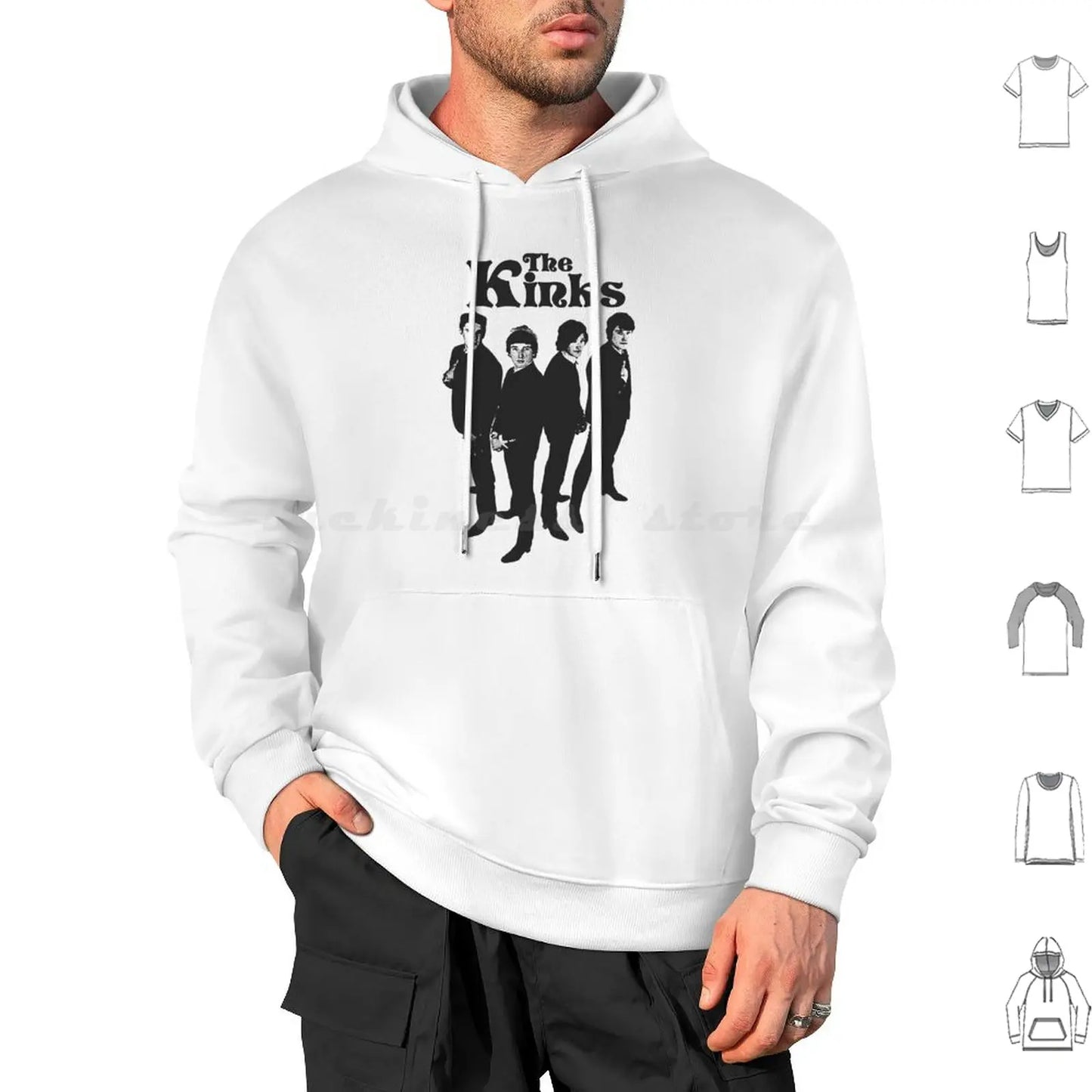 The Kinks - Vintage Rock Band Hoodie - Premium tshirt from Lizard Vigilante - Just $32.99! Shop now at Lizard Vigilante