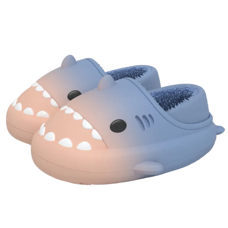 Comwarm Shark Plush Slippers For Women Men Autumn And Winter Warm Cartoon Cotton Slipper Non-Slip Waterproof Outdoor Home Shoes - Premium  from Lizard Vigilante - Just $16.99! Shop now at Lizard Vigilante