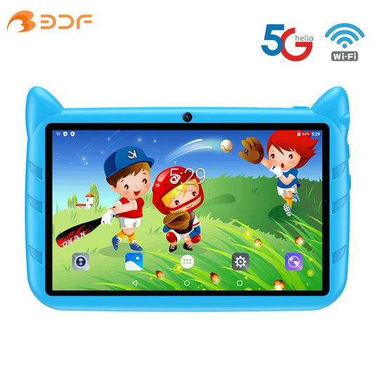 7 Inch Kids Tablets Children's Gifts Learning Education Android Tablet PC Quad Core 4GB RAM 64GB ROM 5G WiFi Bluetooth Cameras