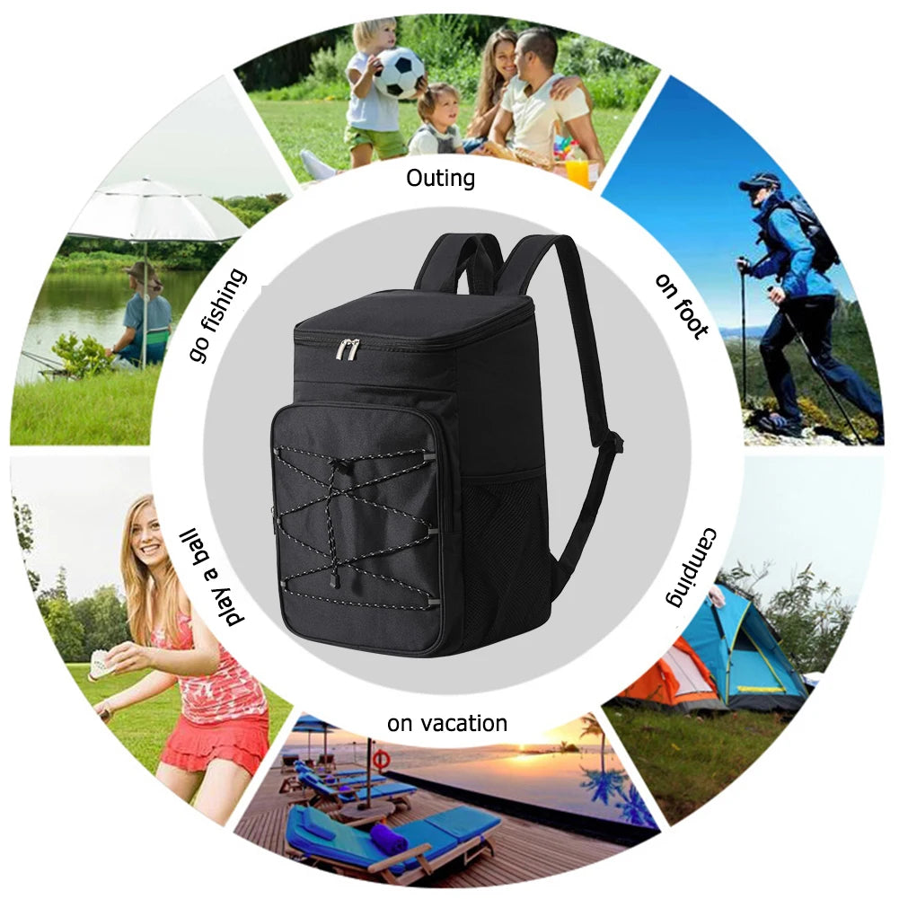 Ultimate 23L Insulated Cooler Backpack – Leak-Proof Thermal Party Bag for Camping, Picnics, and Outdoor Adventures - Premium cooler from DS - Just $38.88! Shop now at Lizard Vigilante