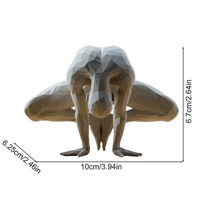 Meditation Statue Abstract Indoor Zen Meditation Sculpture Mindfulness Display Ornament For Studio Serenity Balcony Sanctuary