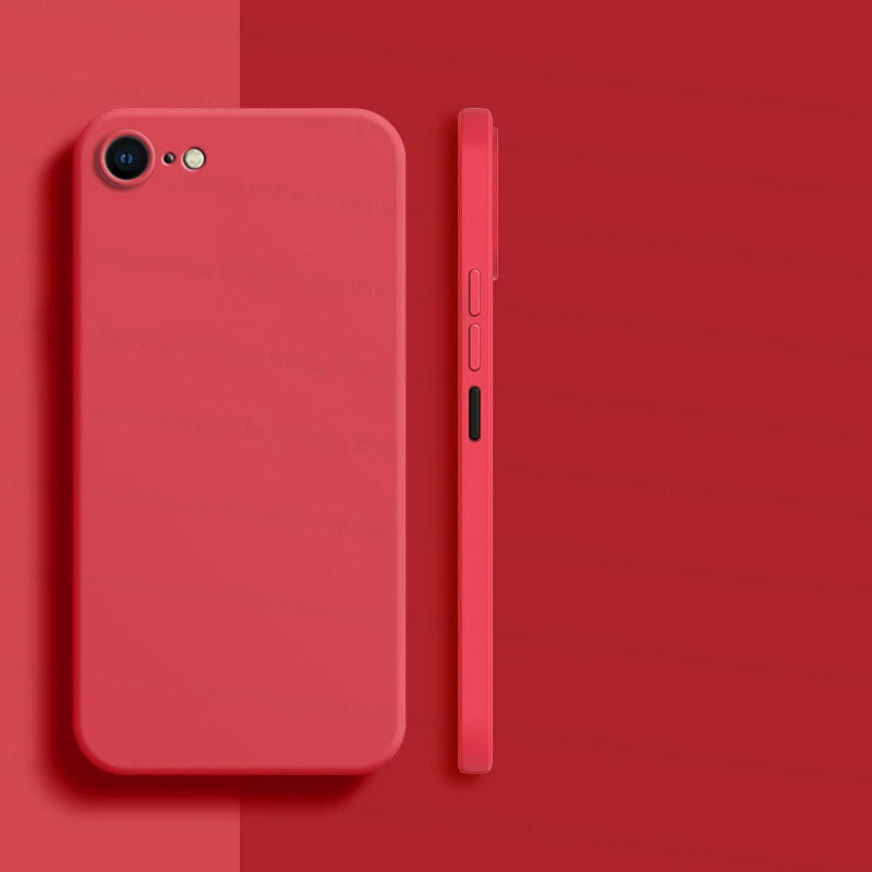 Luxury Liquid Silicone Shockproof Case For iPhone SE 2022 2020 8 7