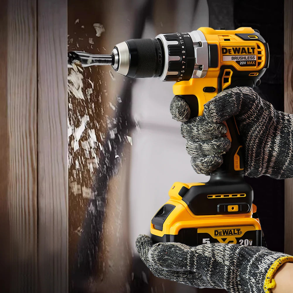 DEWALT 20V Cordless Electric Drill, Brushless Impact Screwdriver with Stepless Speed Control – 13mm, Powerful 70N.m Torque, Rechargeable Power Tool - Premium electric drill from Lizard Vigilante - Just $111.08! Shop now at Lizard Vigilante