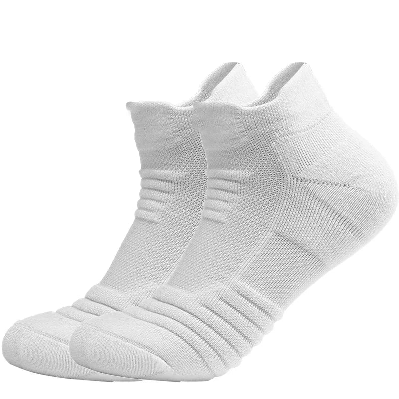 2 Pairs Anti-Slip Football & Basketball Socks - Breathable, Deodorizing Cotton Crew Socks for Men & Women - Premium Socks from Lizard Vigilante - Just $12.88! Shop now at Lizard Vigilante