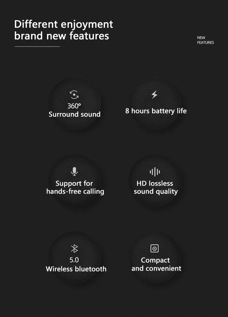 Bicycle Bluetooth Portable Wireless Sound Box with Bracket Handlebar Speaker Waterproof Subwoofer for Scooter Outdoor