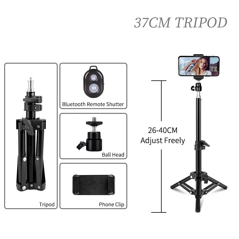 200cm Adjustable Photography Tripod Light Stand with 1/4 Screw Head, Lightweight Aluminum Tripod for Ring Light, Phone & DSLR Cameras – Pro Photo Studio Support - Premium light stand from Lizard Vigilante - Just $21.99! Shop now at Lizard Vigilante